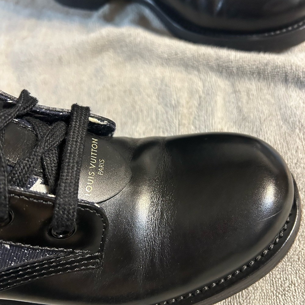 Louis Vuitton Blue  and Black Ranger Combat Boots - Picture 14 of 14